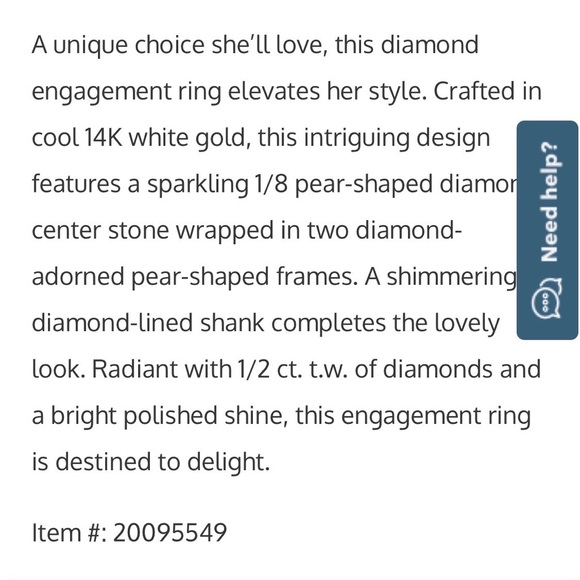 1/2 CT TW Pear-Shaped Diamond Double Frame Engagement Ring in 14K White Gold - Picture 11 of 11